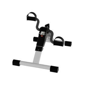 Under Desk Bike Pedal Exerciser with Calorie Tracker and Adjustable Resistance ? Mini Foldable Indoor Home Gym Exercise