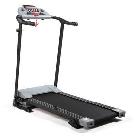 Multifunctional LCD Screen Foldable Treadmill - gray