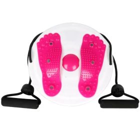 Waist Twister With Drawstring; Home Fitness Exercise Equipment (size: Pink)