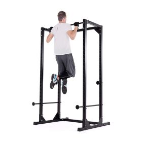 Indoor Strength Training Adjustable Heights Multi-Function Fitness Pull Up Equipment (Type: Style B, Color: Black)