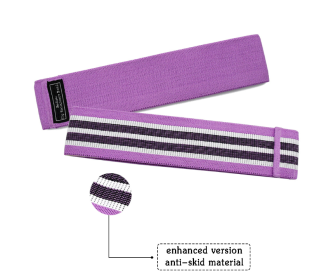 Resistance Band Elastic Hip Circle Fitness Squat Resistance Buttocks Circle Yoga (Size-Quantity: M-Q1pc, Color: Purple)