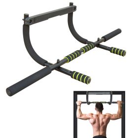 Wall Mounted Pull Up Bar Exercise Chin Bar Portable Dip Bars for Indoors Home Gym (Color: as Pic)