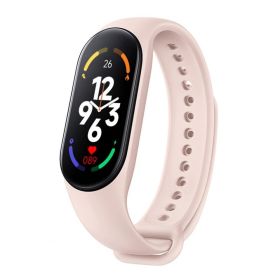 M7 Smart Watch Bluetooth Step Counting Sports Smart Bracelet Fitness Tracker Heart Rate Blood Pressure Sleep Monitor Smartwatch (Ships From: CN, Color: Pink)