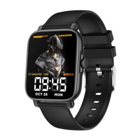 Bluetooth Smart Watch Men Heart Rate Fitness Tracker Watches IP67 Waterproof Women Smartwatch for Android IOS (Color: Black)