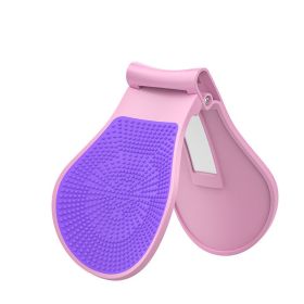 Butt Trainer; Pelvic Floor Muscle Correction; Exerciser For Inner Thighs Postpartum Rehabilitation; Buttocks; Legs; Home Gym Fitness Equipment (Color: Pink purple)