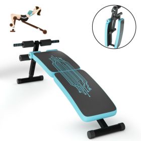 Gym Room Adjustable Height Exercise Bench Abdominal Twister Trainer (Type: Exercise & Fitness, Color: Blue)